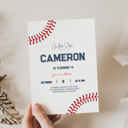 Minimalistische uitnodiging voor verjaardagsfeestj