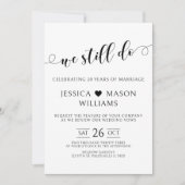 Minimalistische uitnodiging voor verlenging van de (Voorkant)