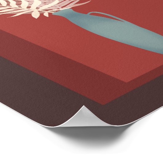 minimalistische vaas poster (Hoek)