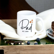 Minimalistische vader Est. Met Jaar Script Typogra