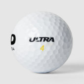 Minimalistische vader met gepersonaliseerd jaar golfballen (Logo)