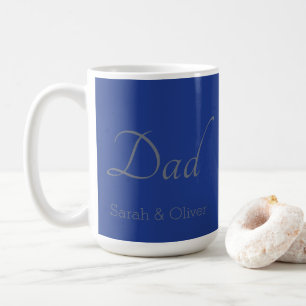 Minimalistische 'vader'-Mok met kindernamen - Gift Koffiemok