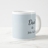 Minimalistische Vaderdag Coffee Mok | Kinder namen (Voorkant rechts)