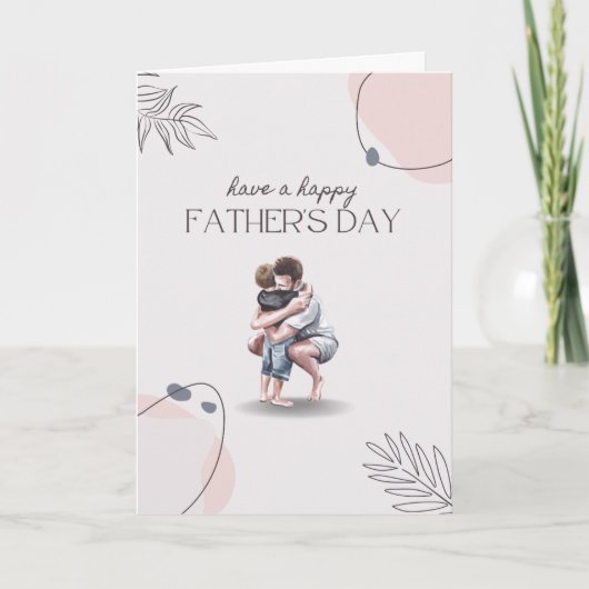 Minimalistische Vaderdag esthetisch ontwerp Kaart (Voorkant)