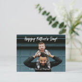 Minimalistische Vaderdag foto begroeting post Kaar Briefkaart (Staand voorkant)