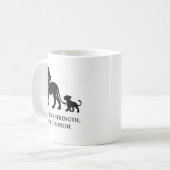 Minimalistische Vaderdag Held Koffiemok (Voorkant links)