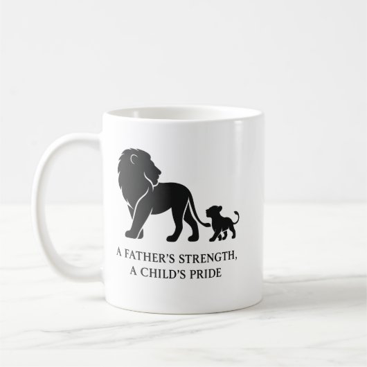 Minimalistische Vaderdag Held Koffiemok (Links)