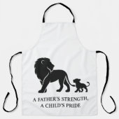 Minimalistische Vaderdag Held Schort (Voorkant)