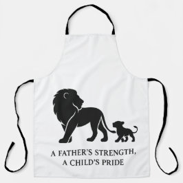 Minimalistische Vaderdag Held Schort