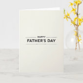 Minimalistische Vaderdag kaart zegje (Gele Bloem)