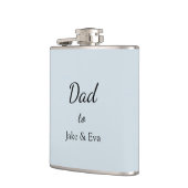 minimalistische Vaderdag pastelkolf | Kinder namen Heupfles (Links)