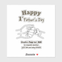 Minimalistische Vaderdag voor de Eerste Keer Papa