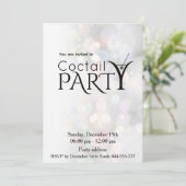 Minimalistische vakantie cocktail party corporate kaart (Staand voorkant)