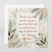 Minimalistische vakantie groet Kaart (Voorkant / Achterkant)