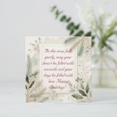 Minimalistische vakantie groet Kaart (Staand voorkant)