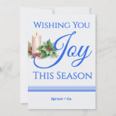 Minimalistische vakantie Kaart | Bedrijfsnaam toev (Voorkant)