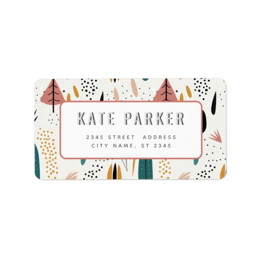 Minimalistische vakantie trendy eenvoudig label (Voorkant)