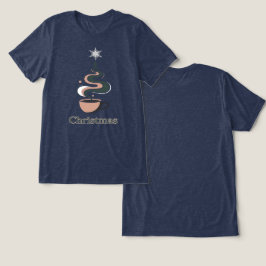 Minimalistische vakantiekunst Tri-Blend shirt