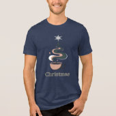 Minimalistische vakantiekunst Tri-Blend shirt (Voorkant)