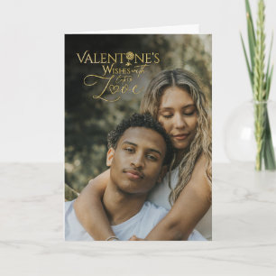Minimalistische Valentijn moderne foto-calligrafie Kaart