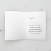 Minimalistische Valentijn moderne foto-calligrafie Kaart (Binnen)