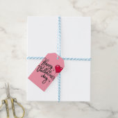Minimalistische Valentijnsdag Cadeau Cadeaulabel (Met Touw)