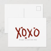 Minimalistische Valentijnsdag Cloud Hand beletteri Briefkaart (Voorkant / Achterkant)