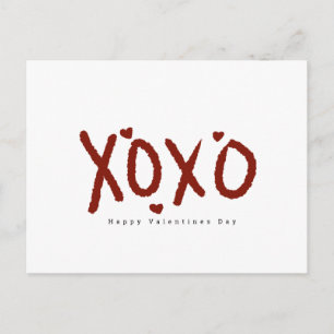 Minimalistische Valentijnsdag Cloud Hand Lettering Briefkaart