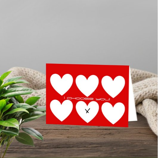 Minimalistische Valentijnsdag kaart