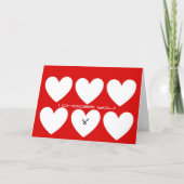 Minimalistische Valentijnsdag kaart (Voorkant)