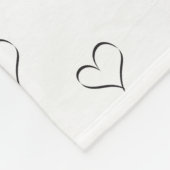 Minimalistische Valentijnse voorwaarden Fleece Deken (Hoek)