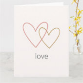 Minimalistische Valentijnsgroet Kaart (Gele Bloem)