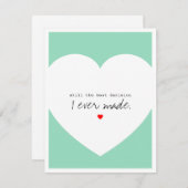 Minimalistische Valentijnskaart Feestdagenkaart (Voorkant / Achterkant)