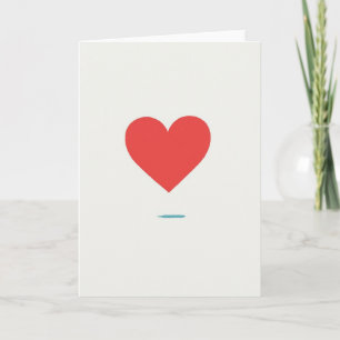 Minimalistische Valentijnskaart Kaart