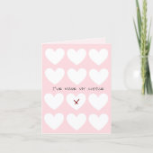 Minimalistische Valentijnskaart Kaart (Voorkant)