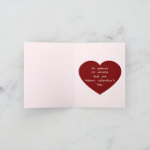 Minimalistische Valentijnskaart Kaart (Binnen)