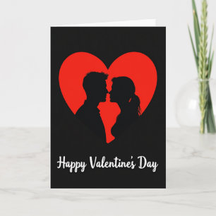 Minimalistische Valentijnskaart met grote liefde Kaart