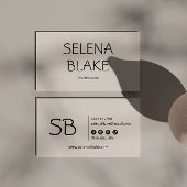 Minimalistische Vanilla Boho | Trendy Retro Chic Visitekaartje