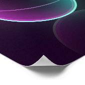 Minimalistische Vaporwave Gamecontroller Poster (Hoek)