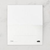 Minimalistische varkensvleesoptie Tafelnummer Plaatskaartje (Buitenkant ongevouwen)