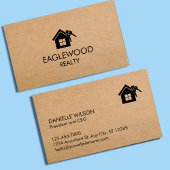 Minimalistische vastgoedkraft visitekaartje