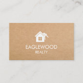 Minimalistische vastgoedkraft visitekaartje (Voorkant)