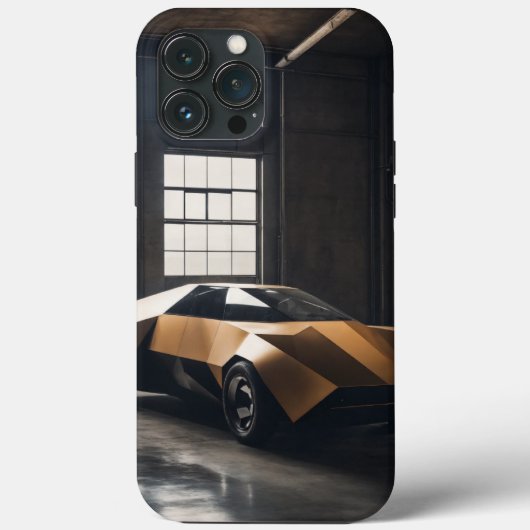 Minimalistische veelhoekige auto: Rick Owens ontmo Case-Mate iPhone Case (Achterkant)