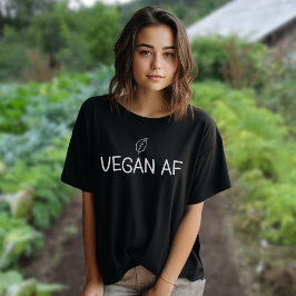 Minimalistische Vegan AF T-shirt