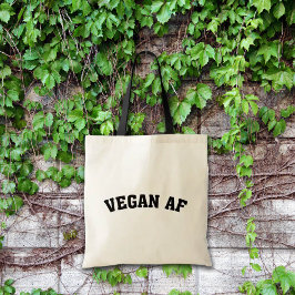Minimalistische Vegan AF Tote Bag