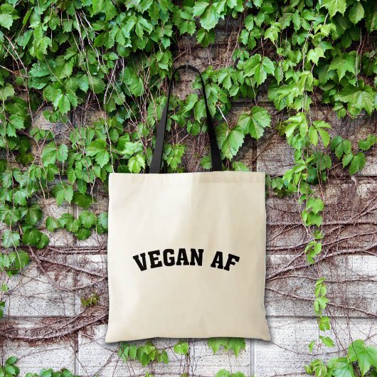 Minimalistische Vegan AF Tote Bag