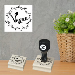 Minimalistische Vegan Rubberstempel
