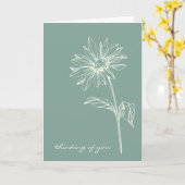 Minimalistische ventilatortekening groen denken va kaart (Gele Bloem)