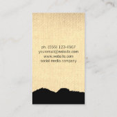 Minimalistische verbinding visitekaartje (Achterkant)