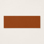 Minimalistische verbrande oranje trouwwebsitekaart mini visitekaartjes (Achterkant)